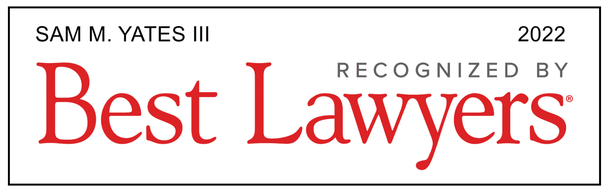 sam yates III - recognize by best lawyers 2022